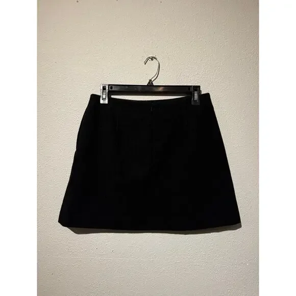 UNIQLO Black Wool Blend Mini Skirt - Picture 2 of 6